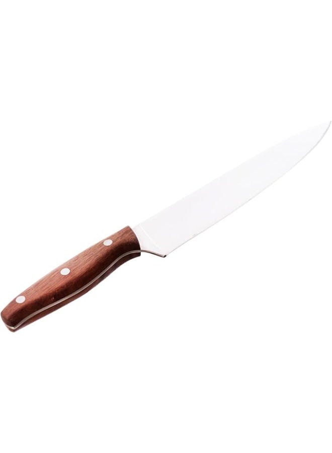 Danny Home Chef's Stainless Steel Knife With Wodden Handle -Brown - Image 3